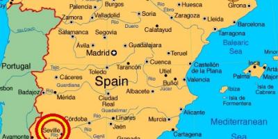 Sevilla spanje kaart