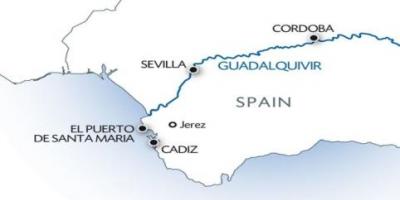 Guadalquivir kaart